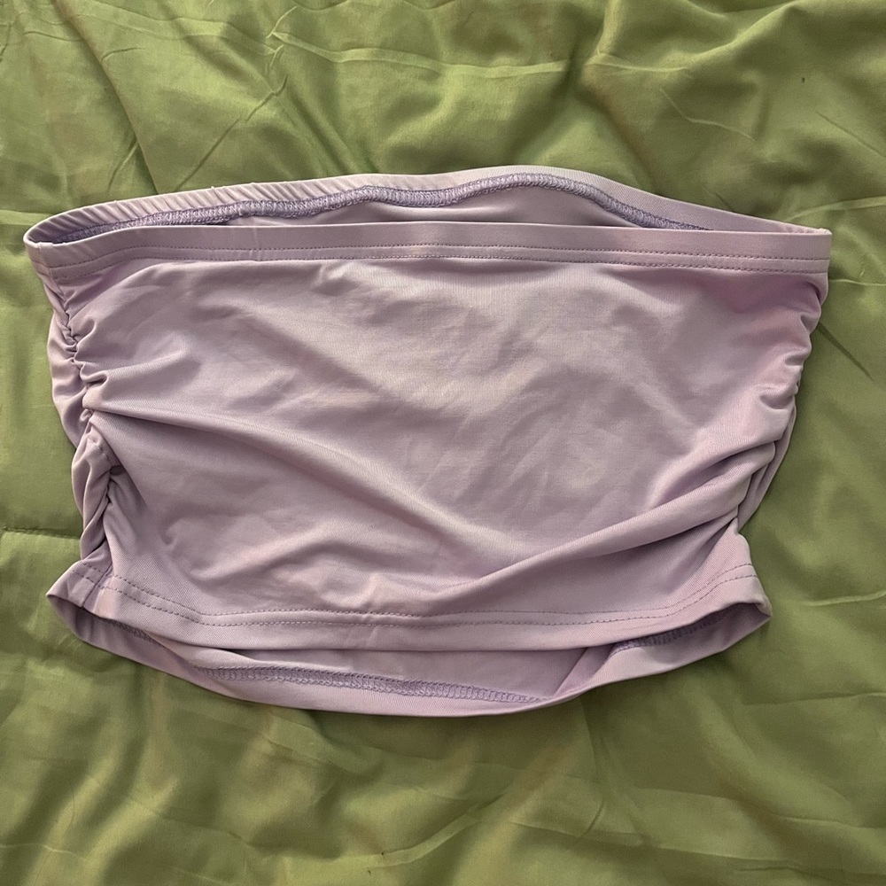 shein light purple medium tube top